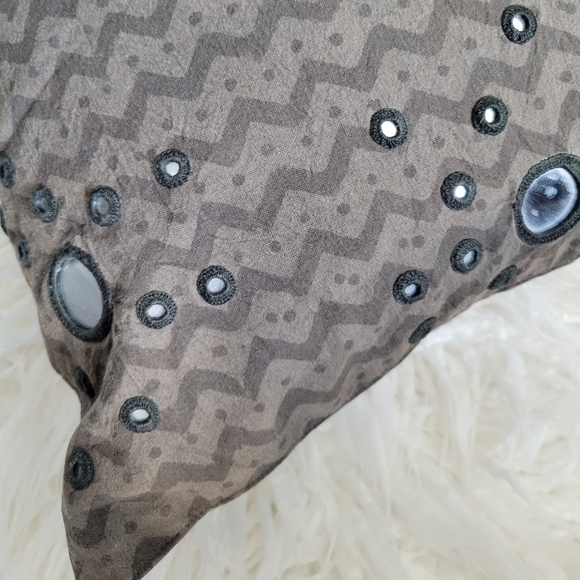 West Elm Mirror Pillwest elm Sandhur Mirror Burst Pillow Covow Cover with Insert - Picture 8 of 12